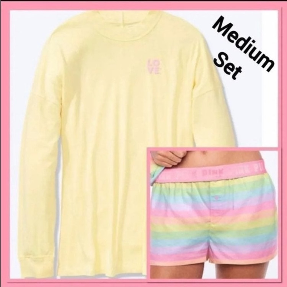 NWT VS PINK PASTELS SLEEP SET